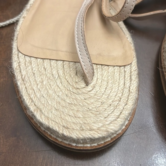 ALDO Capro White Caged Tie Up Gladiator Sandals size 10 - Picture 2 of 5